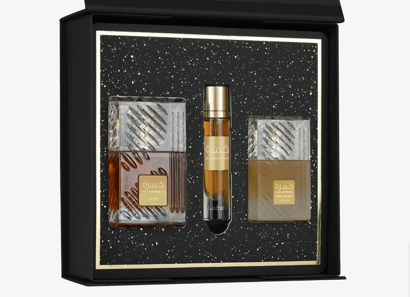 Lattafa 2点セット Парфюмна вода Унисекс【Lattafa Khamrah Gift Set】100 мл